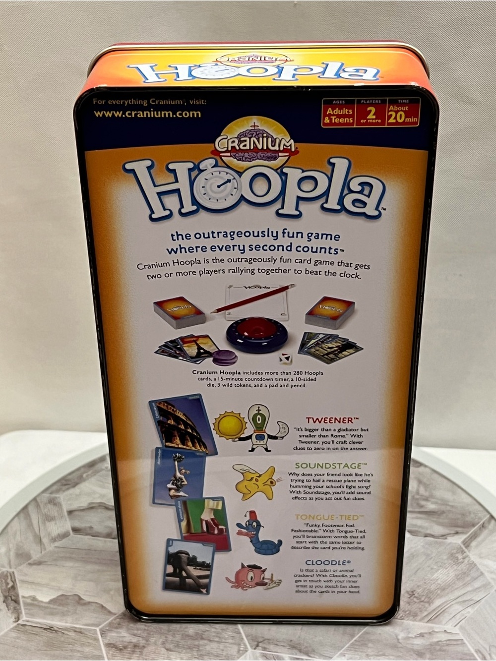 Cranium Hoopla Complete Tin Card Game Adults Teens Family Party Game 2004 - Picture 3 of 5